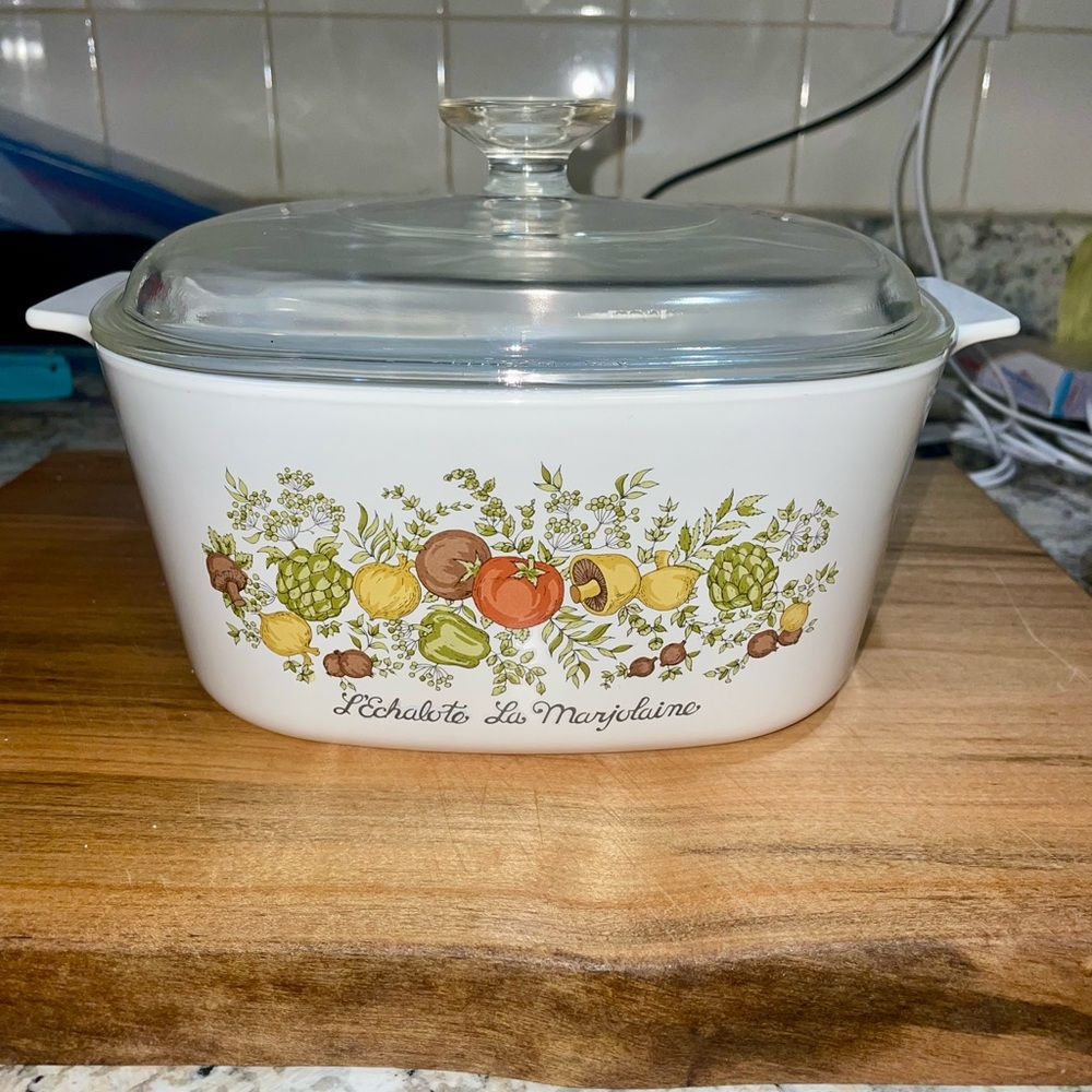 VINTAGE 3 QUART CORNINGWARE L’ECHALOTO LA MARJOLAINE A-3-B. - Picture 7 of 10